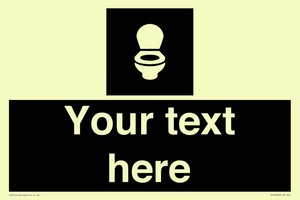 Custom information: black panel wc toilet